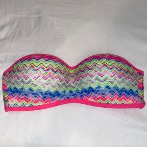 Colorful Chevron Lace VS PINK Bandeau
